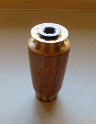 Segmented vase by Ken Akrill